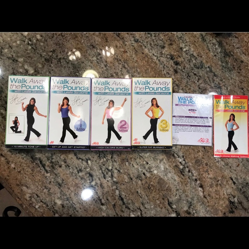Leslie Sansone Walk Away The Pounds VHS set NEW